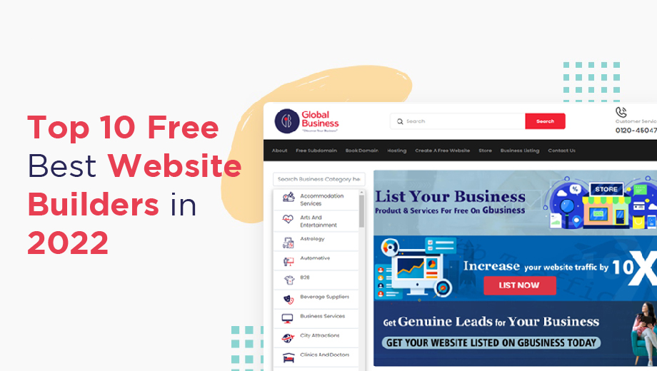 Top 10 Free Best Website Builders in 2022